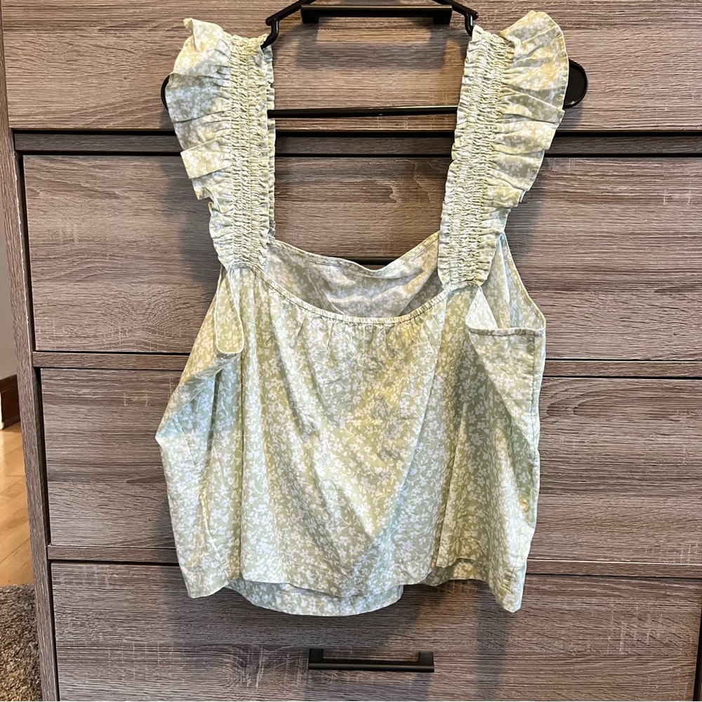 J. Crew Ruffle Sleeve Tank - Picture 3 of 4